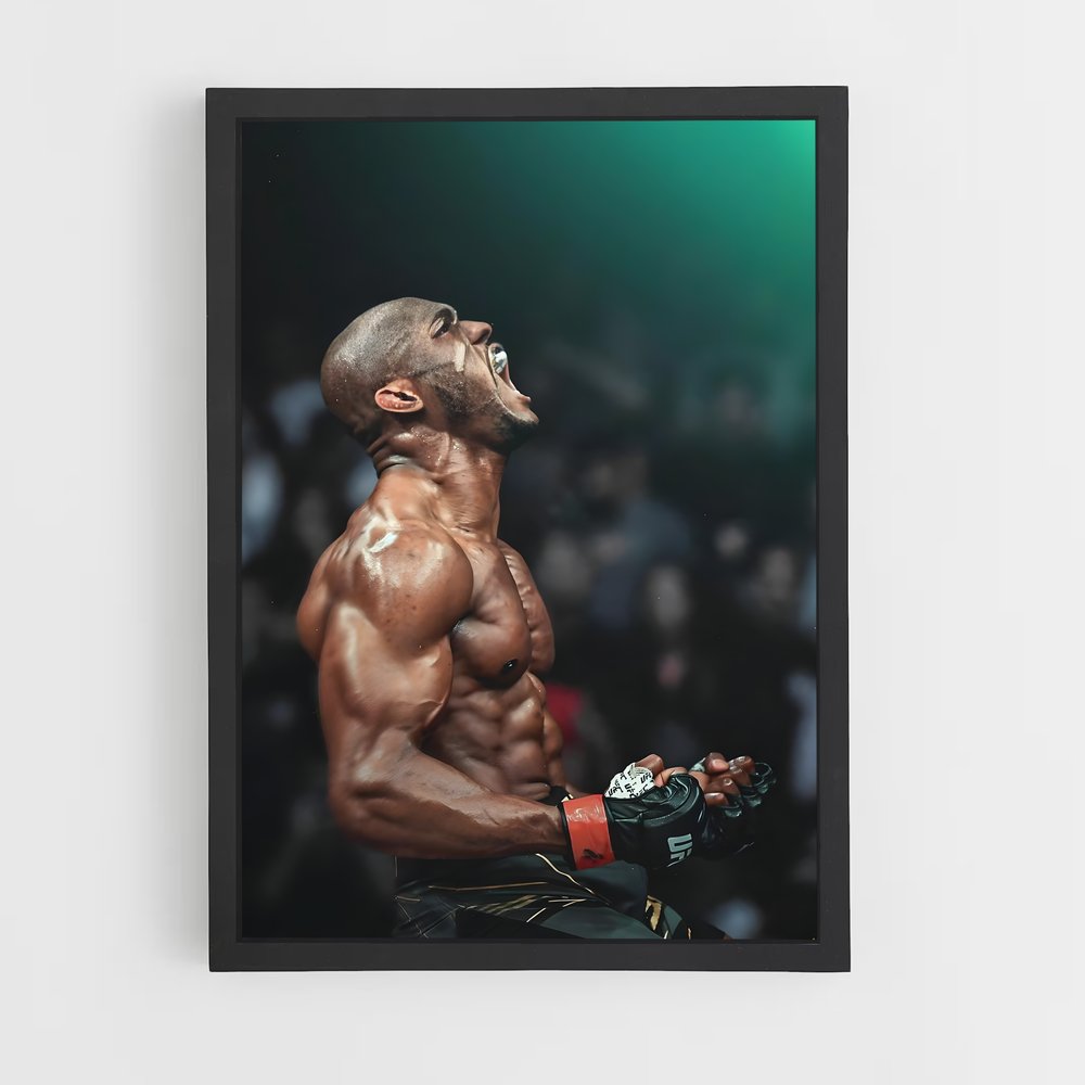 Poster Kamaru usman – affiche MMA (vue 2)